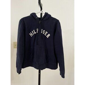EUC Tommy Hilfiger Navy Blue Hoodie Jacket
